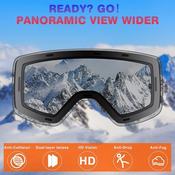 OTG Ski Goggles Over Glasses - Picture 4 of 6